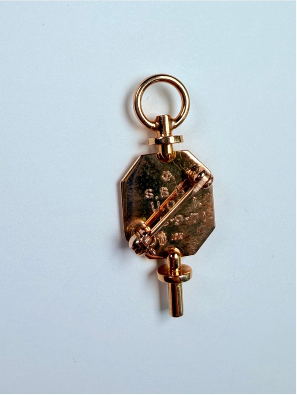 10K Solid Yellow Gold RX Rho Chi Pharmacy Honor Society VTG Pin Brooch - Picture 3 of 6